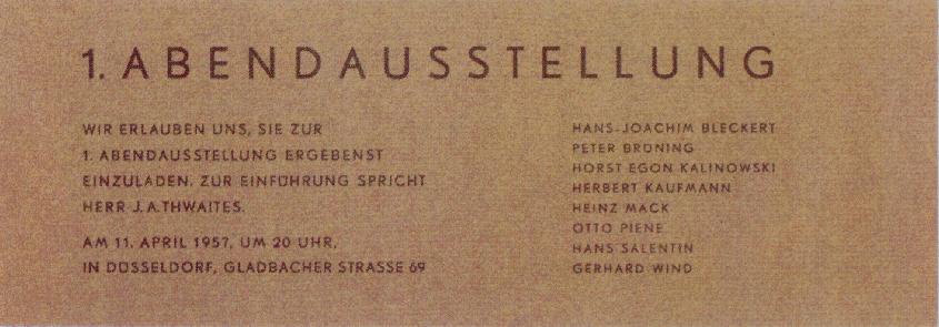 1.Abendausstellung Kunstmaler Hajo Bleckert Rasterkunst Dsseldorf