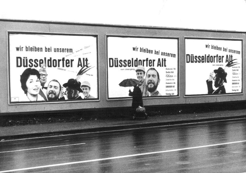 Werbung Dsseldorfer Alt Kunstmaler Hajo Bleckert Rasterkunst Dsseldorf Advertising